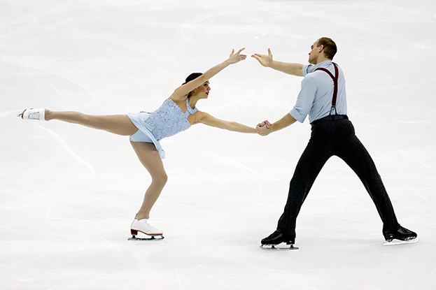 Джессика Фанд и Джошуа Сантиллан. Фигуристы Джессика Фанд и Джошуа Сантиллан.