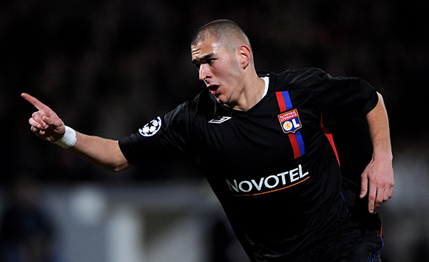 Карим Бензема. Футболист «Лиона» Карим Бензема.