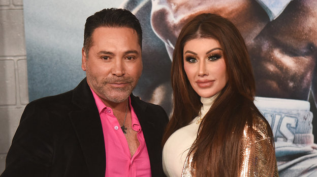 Оскар Де Ла Хойя и Холли Сондерс.