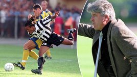 Эдгар Давидс в матче «Ростсельмаш» — «Ювентус» и тренер Сергей Андреев