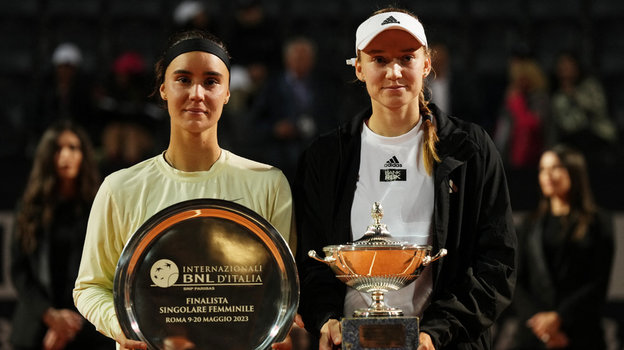 Ангелина Калинина и Елена Рыбакина.