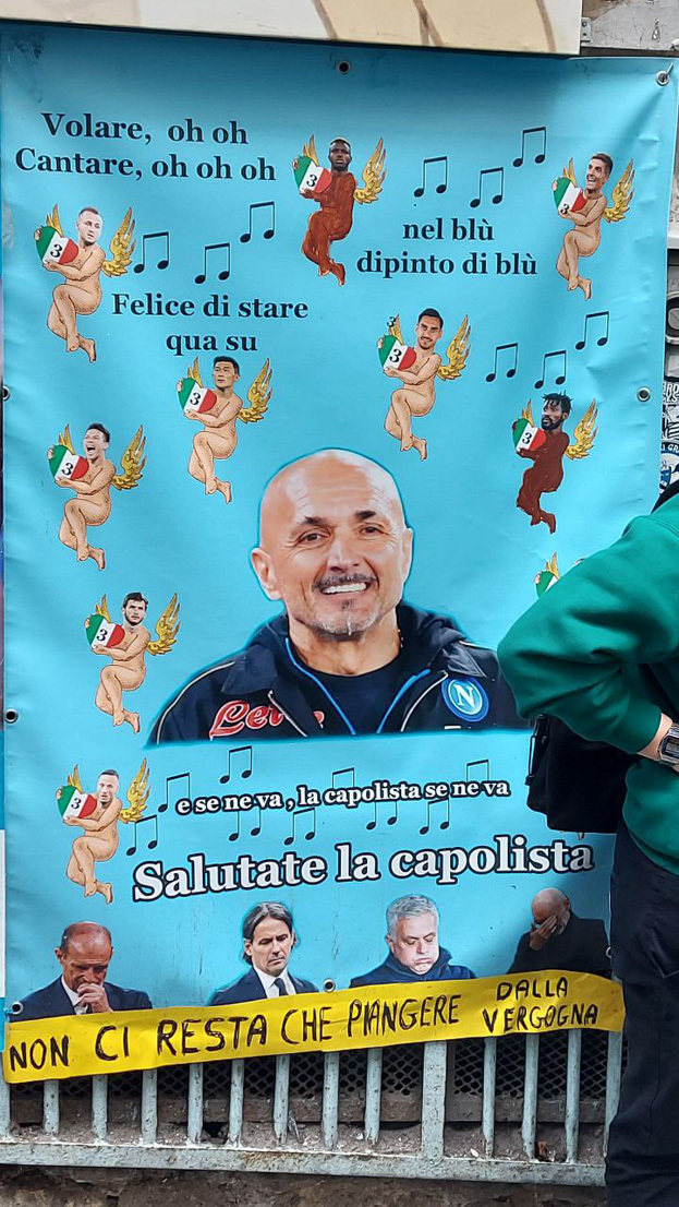 Плакат, посвященный Лучано Спаллетти. Плакат, посвященный Лучано Спаллетти.