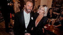 Гольфист Дастин Джонсон и его жена Паулина Гретцки.