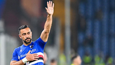 Фабио Квальярелла («Сампдория») в матче серии А с «Эмполи».