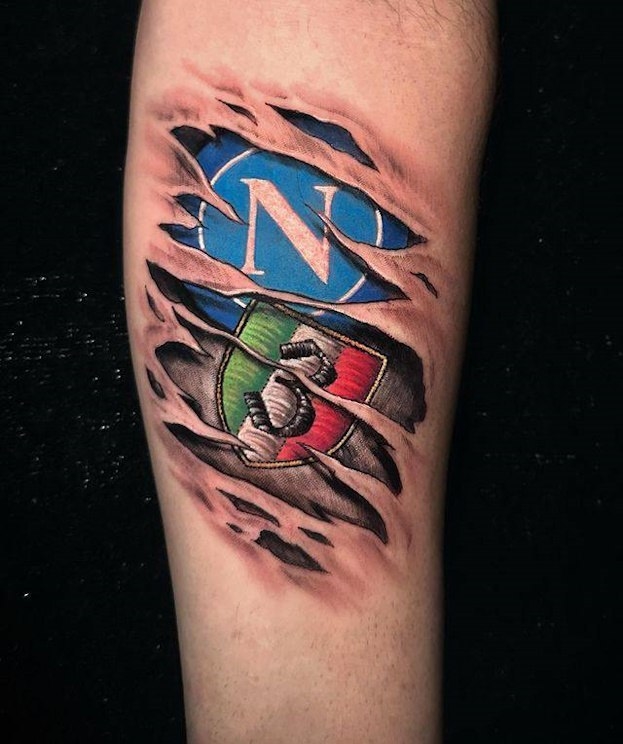 Татуировки Лучано Спаллетти.