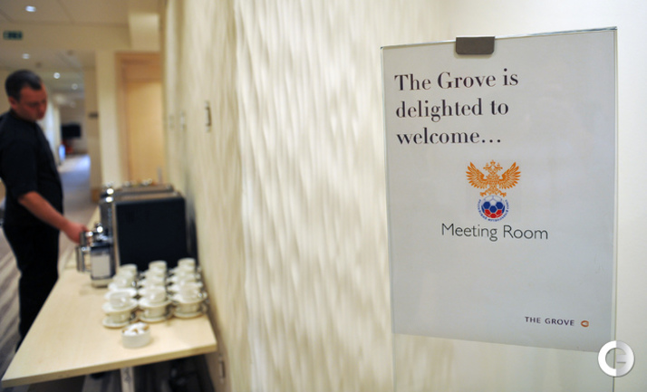 Сборная России в отеле The Grove