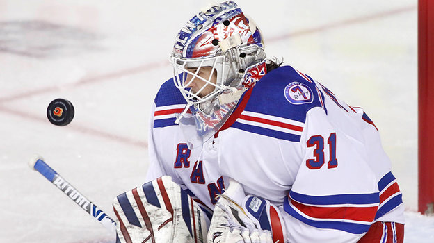 Игорь Шестеркин. Голкипер «Рейнджерс» Игорь Шестеркин.