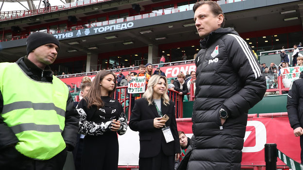 Камила Валиева и главный тренер «Локомотива» Михаил Галактионов