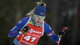 Биатлонистка Динара Алимбекова-Смольская