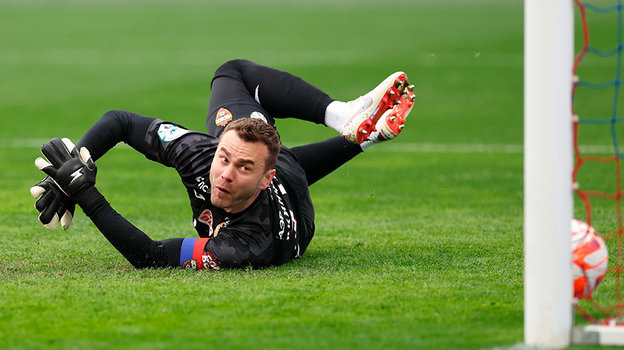 Игорь Акинфеев. Голкипер ЦСКА Игорь Акинфеев.