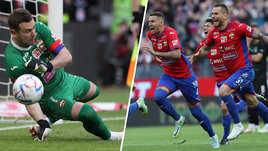 Игорь Акинфеев отбивает пенальти и игроки ЦСКА празднуют победу в Кубке России