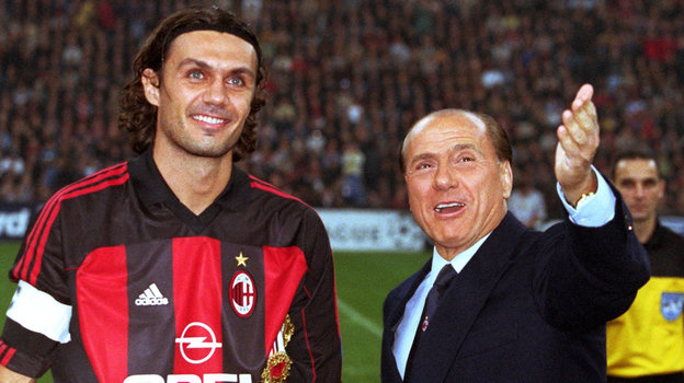 Паоло Мальдини и Сильвио Берлускони. Паоло Мальдини и Сильвио Берлускони.