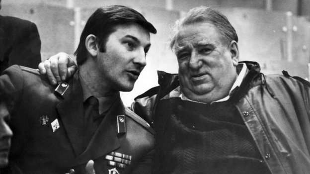 Владислав Третьяк и Анатолий Тарасов. Владислав Третьяк и Анатолий Тарасов.