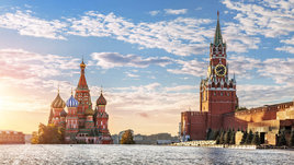 Вид на Красную площадь и собор Василия Блаженного