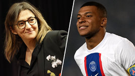 Килиан Мбаппе (справа) и его мама Файза