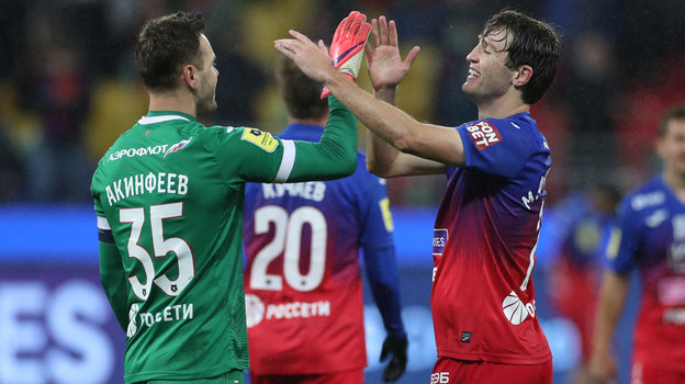 Игорь Акинфеев и Марио Фернандес. Футболист Марио Фернандес