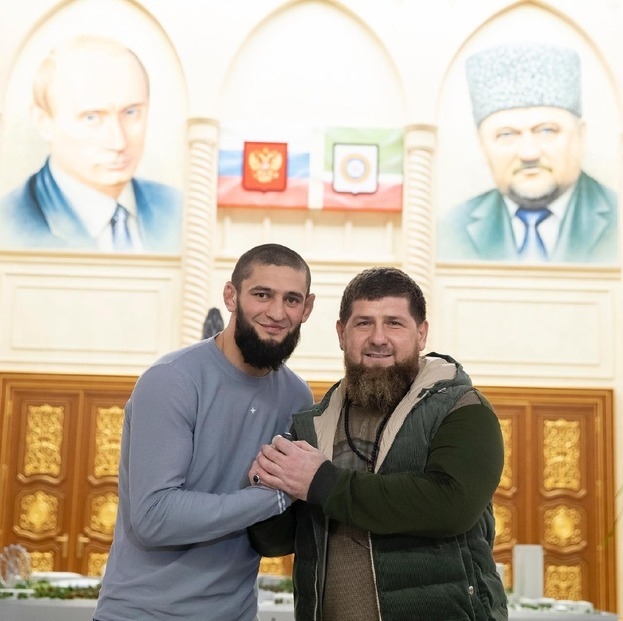Хамзат Чимаев и Рамзан Кадыров.