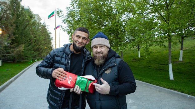 Хамзат Чимаев и Рамзан Кадыров.