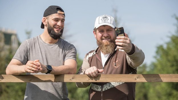 Хамзат Чимаев и Рамзан Кадыров.