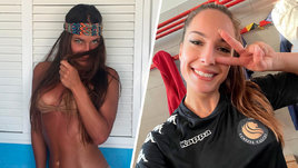 Самая красивая футболистка Италии Агата Чентассо.