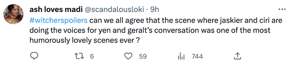 Что показали в. 3. сезон Ведьмака. Скриншот из соцсетей