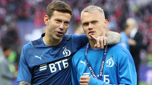 Федор Смолов и Константин Тюкавин. Футболисты Федор Смолов и Константин Тюкавин