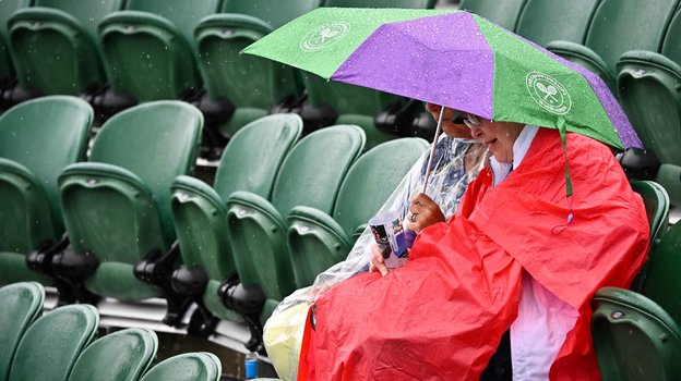 Дождь на Уимблдоне.