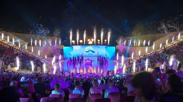 Церемония открытия Всемирных пляжных игр в Катаре в 2019 году
