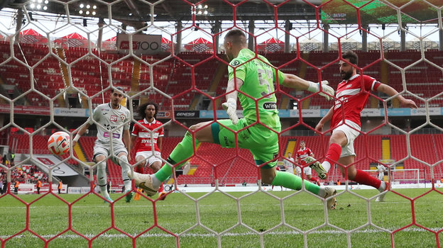 Гол Хесуса Медины в ворота «Спартака». Хесус Медина забивает гол в ворота «Спартака»