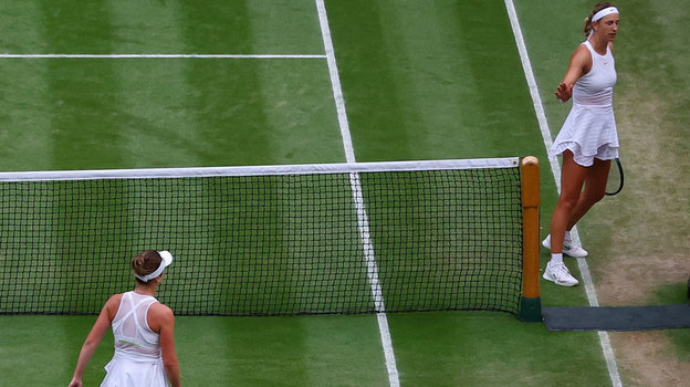 Виктория Азаренко и Элина Свитолина после матча.