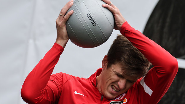 Футболист Александр Соболев.