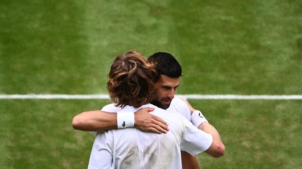 Новак Джокович и Андрей Рублев.