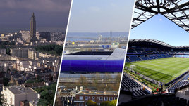 Вид города Гавр стадион «Стад Осеан»