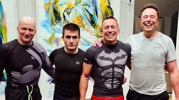 Илон Маск провел тренировку с Жоржем Сен-Пьером. Илон Маск провел тренировку с Жоржем Сен-Пьером