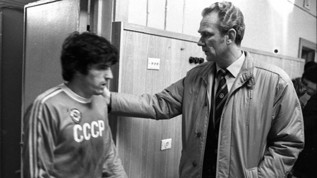 Сергей Андреев и Валерий Лобановский. Сергей Андреев и Валерий Лобановский