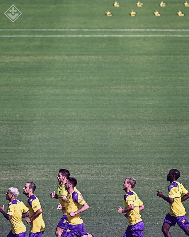 Александр Кокорин на тренировке «Фиорентины».