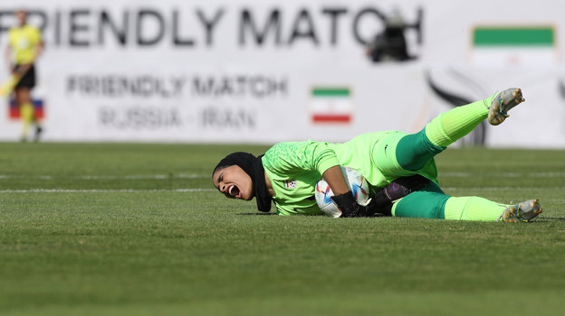 Вратарь сборной Ирана Захра Ходжави