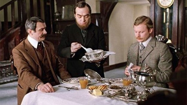 Кадр из фильма «Приключения Шерлока Холмса и доктора Ватсона: Собака Баскервилей»