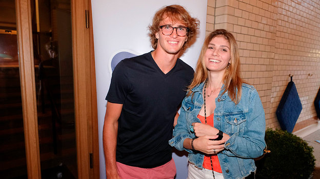 Александр Зверев и Ольга Шарыпова.