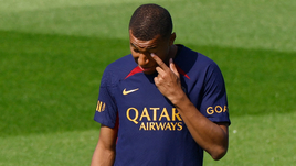 Футболист «ПСЖ» Килиан Мбаппе.