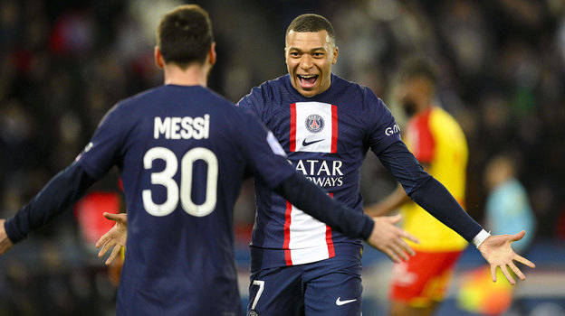 Лионель Месси и Килиан Мбаппе. Лионель Месси и Килиан Мбаппе