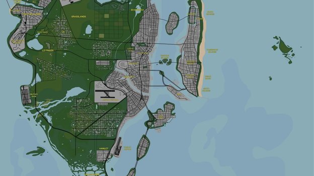 Концепт карты GTA 6.
