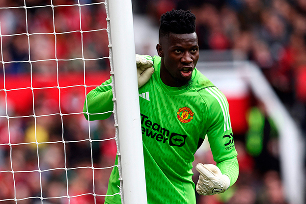 Андре Онана. Голкипер «Манчестер Юнайтед» Андре Онана.