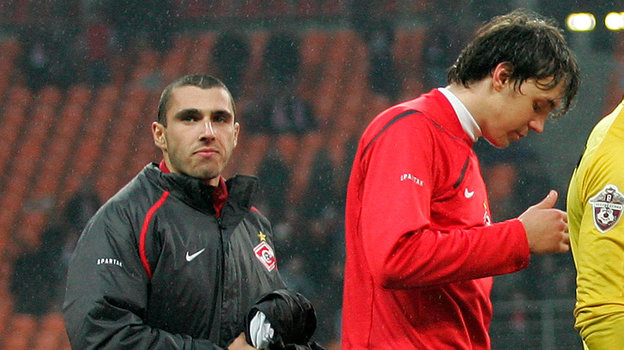 Никита Баженов и Артем Дзюба в «Спартаке».