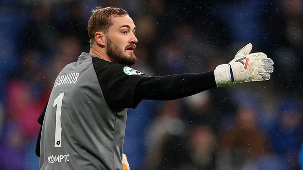 Илья Свинов. Голкипер «Спартака» Илья Свинов.