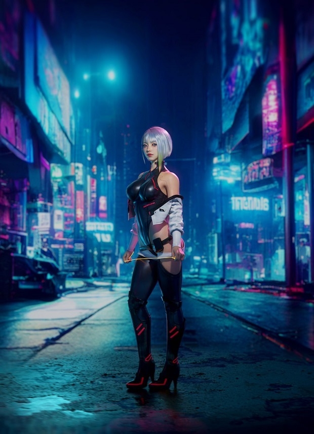 Люси из Cyberpunk: Edgerunners.