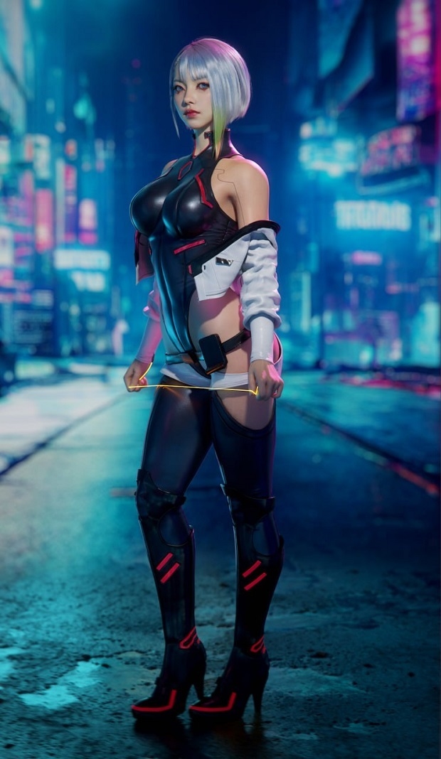 Люси из Cyberpunk: Edgerunners.