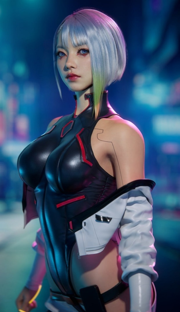 Люси из Cyberpunk: Edgerunners.