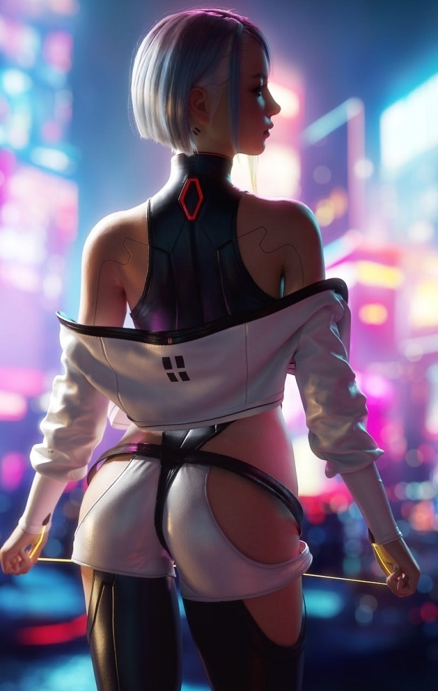 Люси из Cyberpunk: Edgerunners.