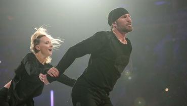 Роман Костомаров с супругой Оксаной Домниной.